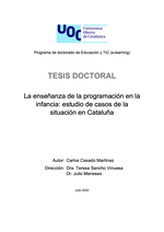 La enseñanza de la programación en la infancia: Estudio de casos de la situación de Cataluña